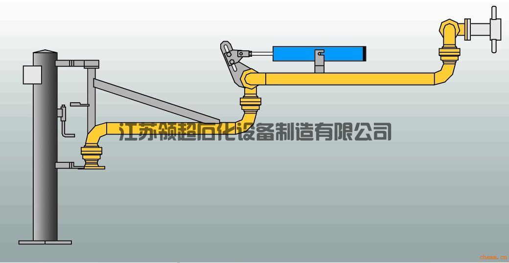 新疆輪臺(tái)客戶定制采購的AL2503底部裝卸鶴管，已發(fā)往使用現(xiàn)場(1)