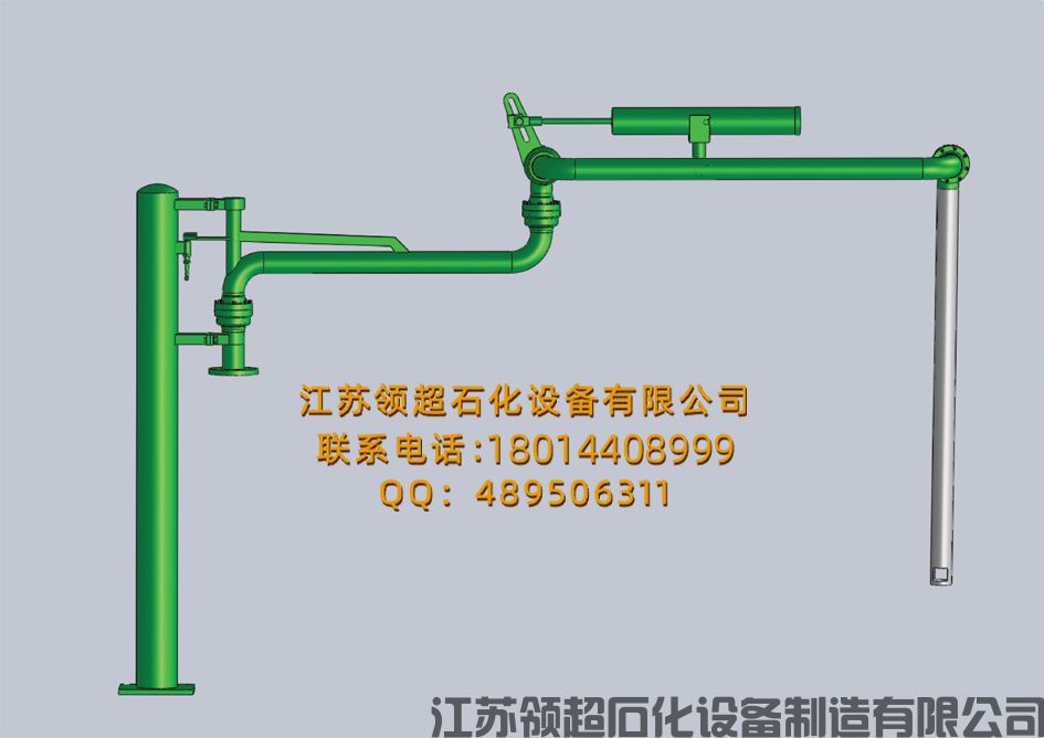 遼寧開源客戶定制采購的AL1403型汽車頂部裝卸臂（裝油鶴管）已通過物流發(fā)往使用現(xiàn)場(1)